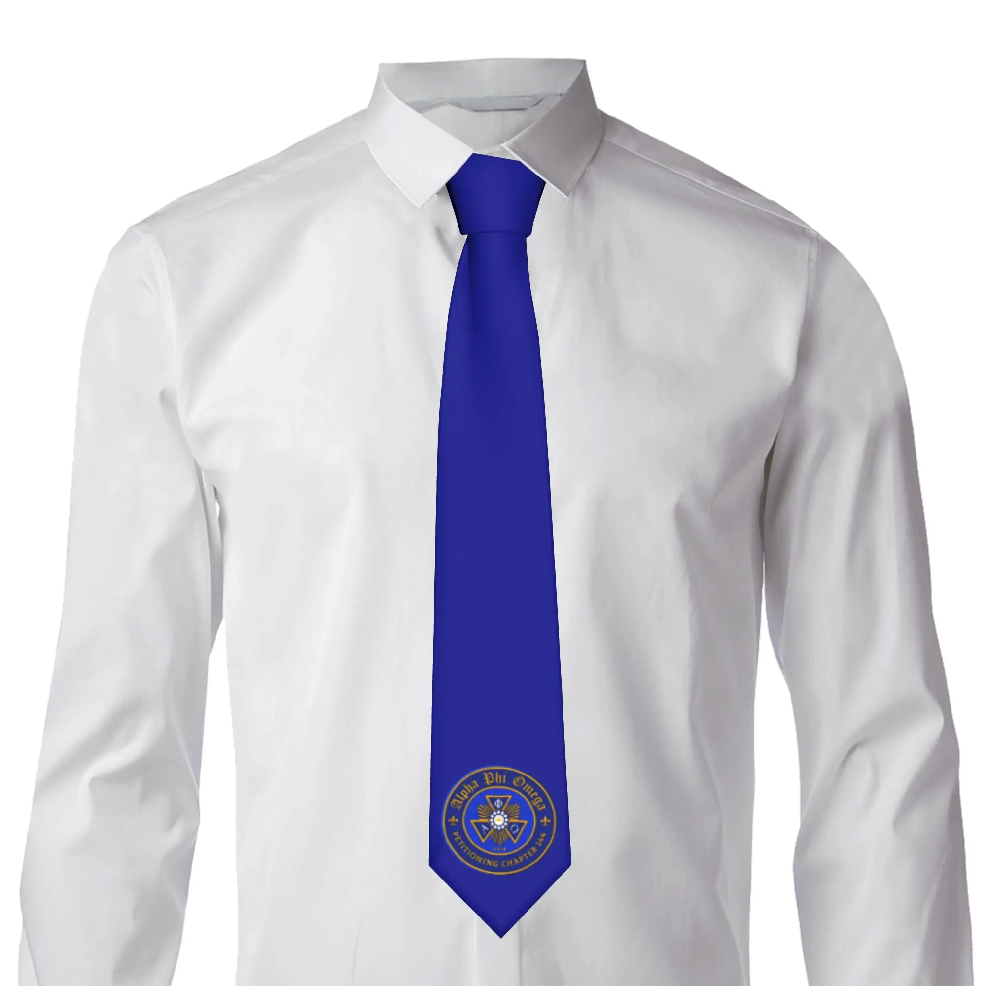 Classic Coeducational Fraternity APO  Ties for Party Mens Alpha Phi Omegas Neckties