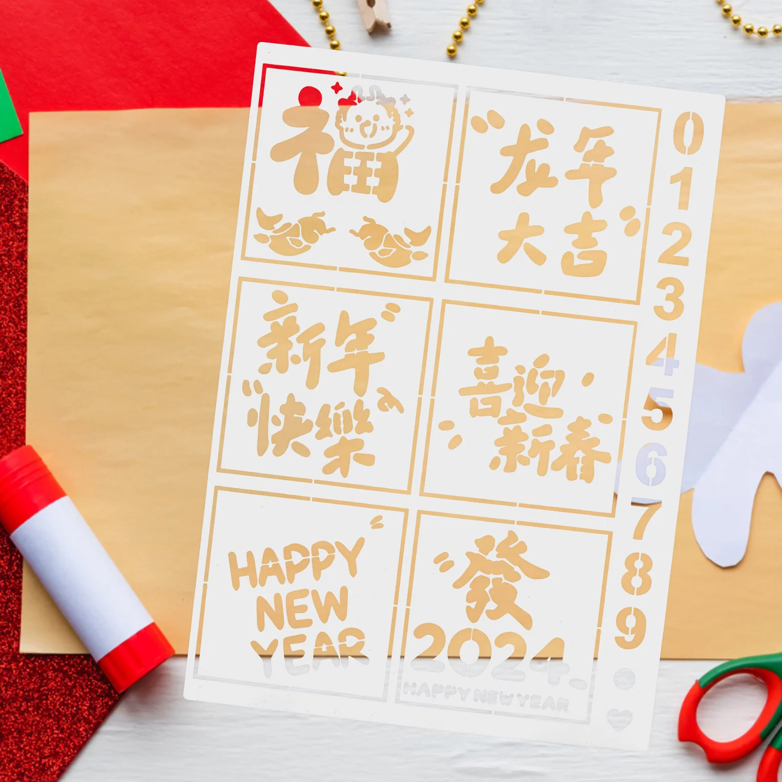 

New Year Painting Template Drawing Templates Mold The Pet Delicate Stencils Molds