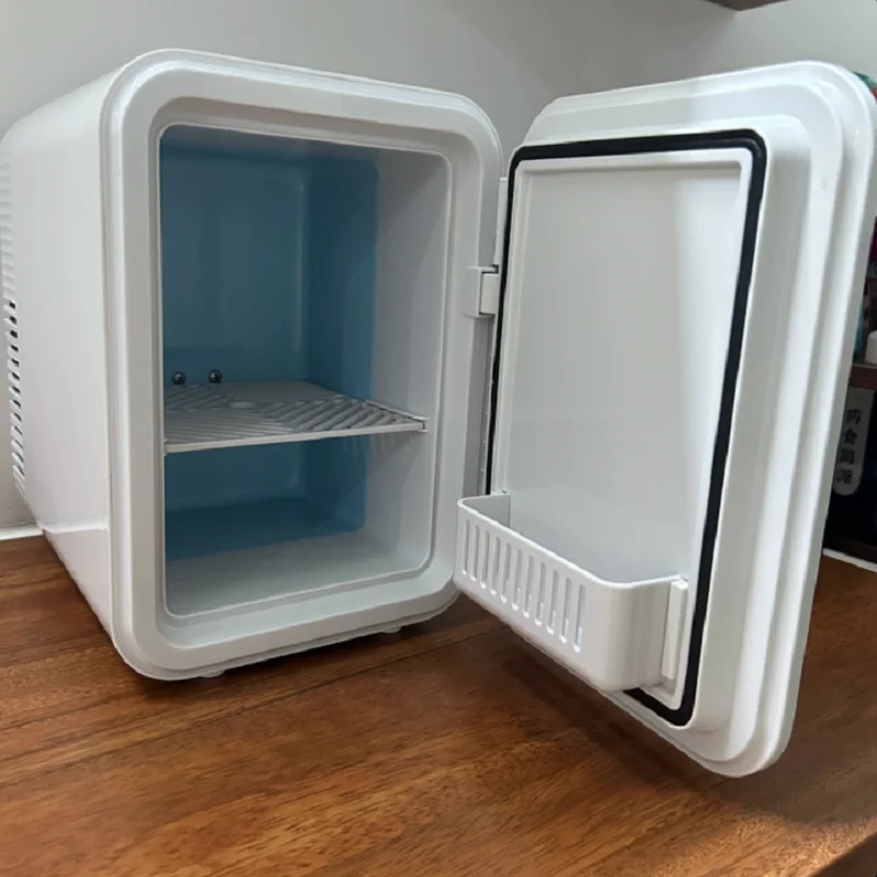 Kompakter tragbarer USB/220-V-Kühlschrank für Autos, Schlafsäle, Schönheitsmasken, Make-up und Muttermilchaufbewahrung DD