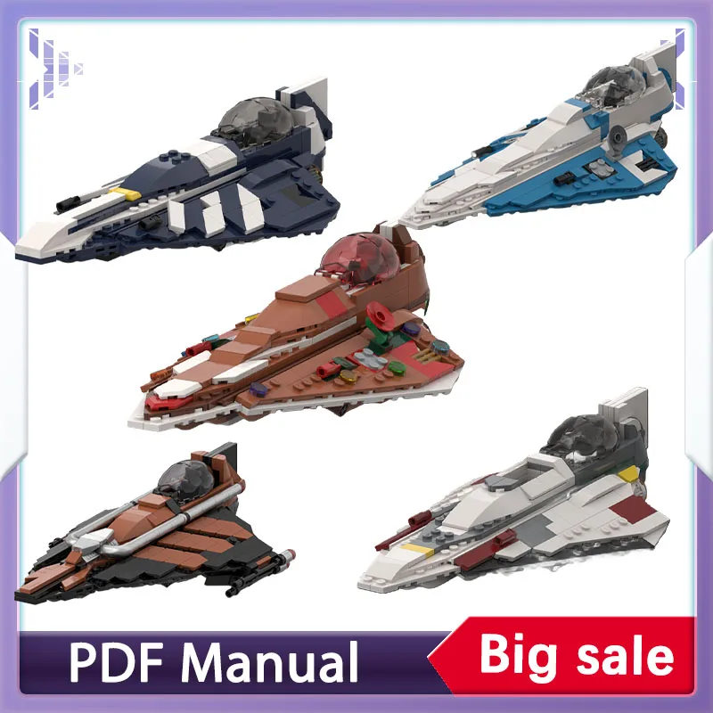 Building blocks set Delta 7 Starfighter space war adults bricks military war spaceship model Christmas gift