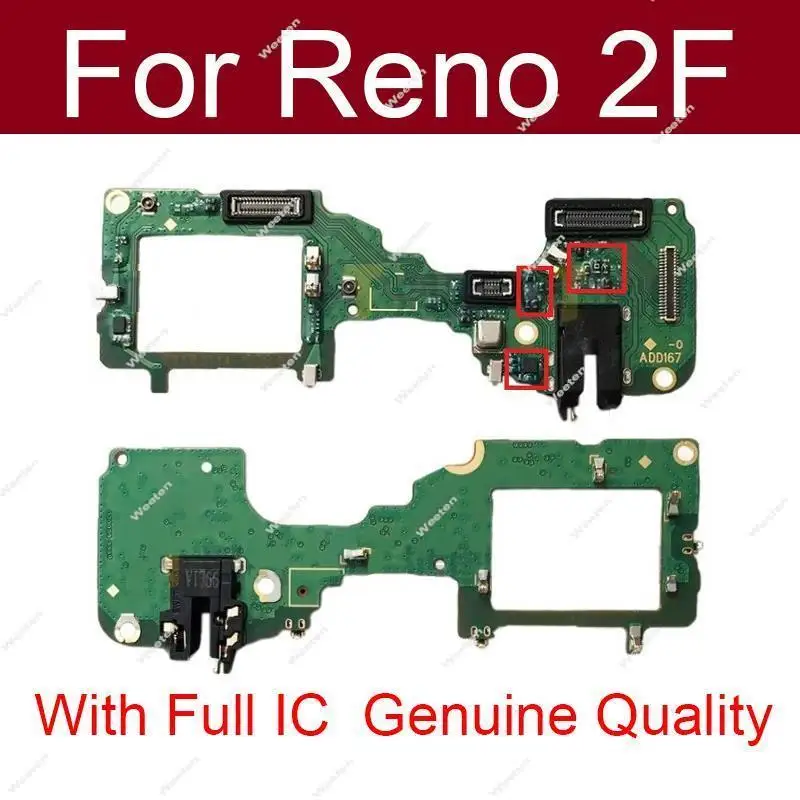 Mic phone Flex Cable For OPPO Reno 2 3 Reno Z 2Z 2F ACE 10x Zoom phone SIM Audio Board Replacement Parts