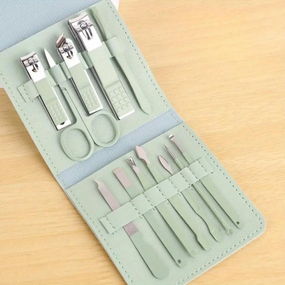 New 12Pcs/Set Nail Clipper Convenient Beauty Tool Clipper Manicure Nail Trimmer Pedicure Knife Ear Peeling Knife Nail Manicure