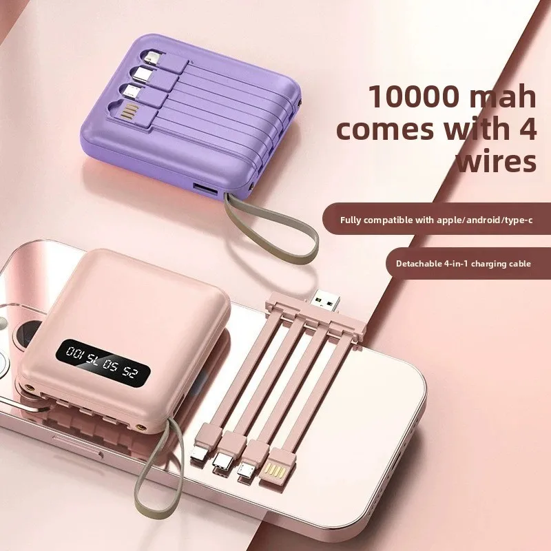 

New High-quality 10000mAh Portable Power Bank Built-in LED Digital Display Compatible with Android Phones and Tablets