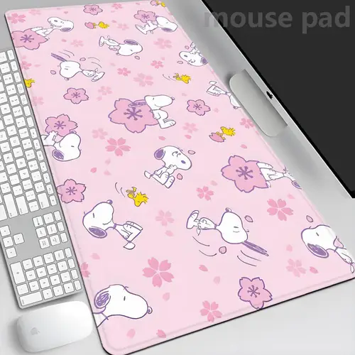 Imagen 2 del producto Alfombrilla de ratón grande para escritorio de juegos, alfombrilla para teclado de ordenador, alfombrillas de escritorio, alfombrillas de goma antideslizantes para jugador de juegos, alfombra para PC para alfombrilla de ratón Snoopy Kawaii