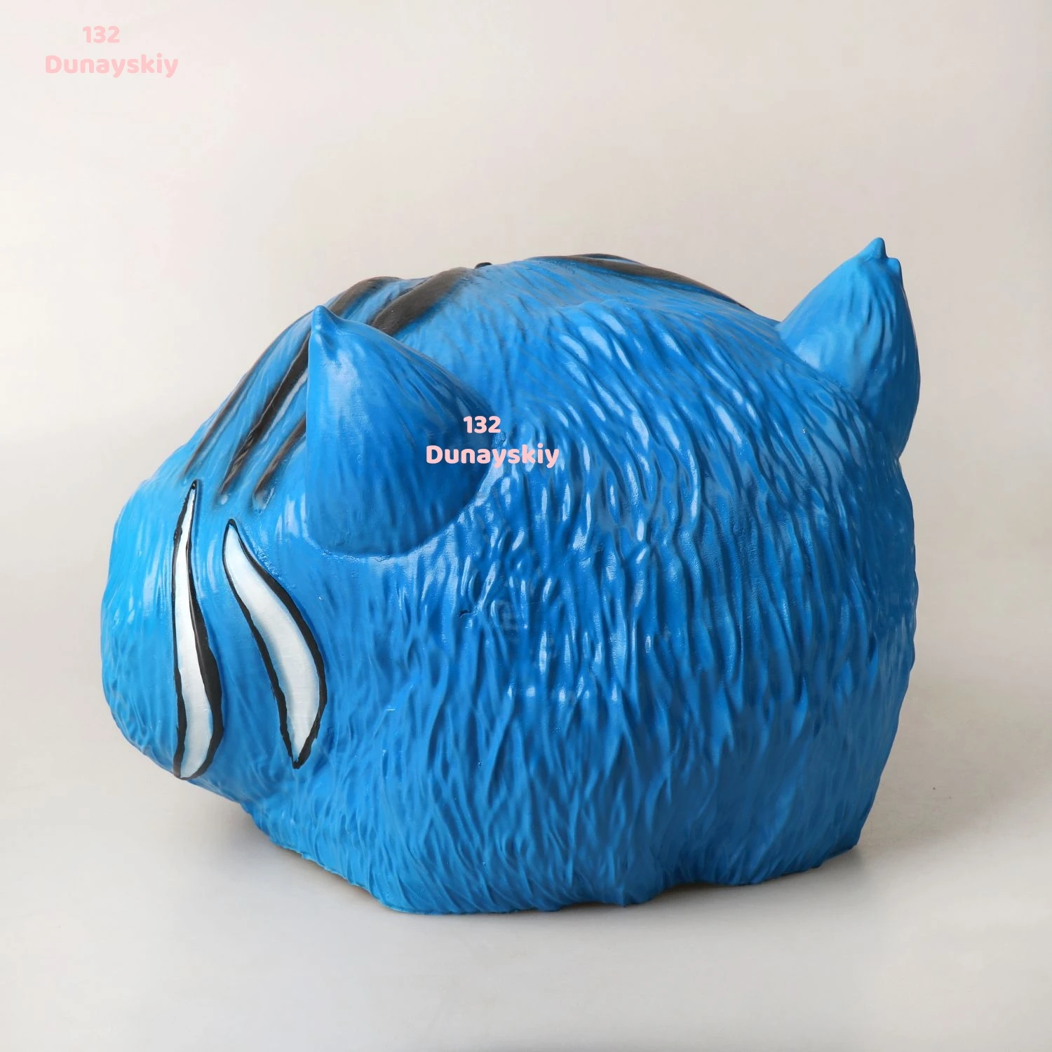 ブルータイガーラテックスマスク KPOP デーモンオンハンターズガールグループデーモンハンターヘッドギアコスプレ小道具ハロウィン仮装パーティーイベント