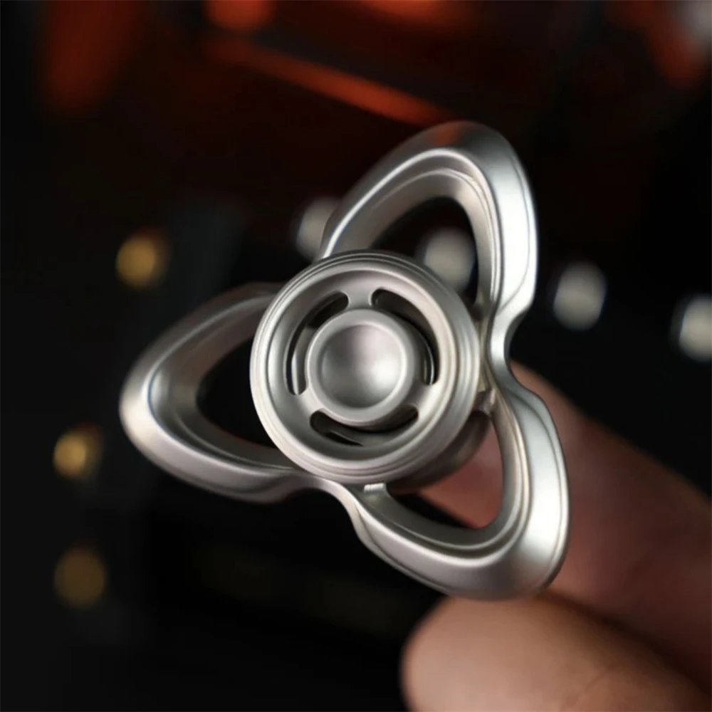 Katzenauge Edelstahl Fidget Spinner EDC Spielzeug Anti Stress Fidget Slider Hand Spinner ADHS Angst Relief Sensorische Spielzeug