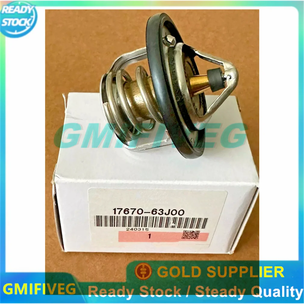 OEM 17670-63J00 Car Engine Coolant Thermostat 82℃ 1767063J00 for Suzuki Grand Vitara Kizashi SX4 Swift Jimny Aerio Liana New