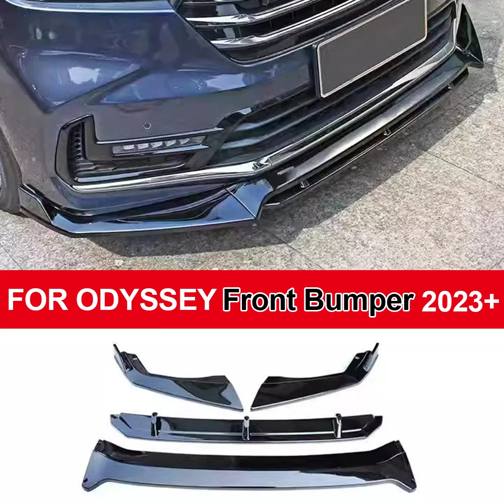 

For Odyssey Front Bumper Lip PP Carbon Look Diffuser Splitter Spoiler Frontal Body Kit Car Styling Accessoires 2023 2024