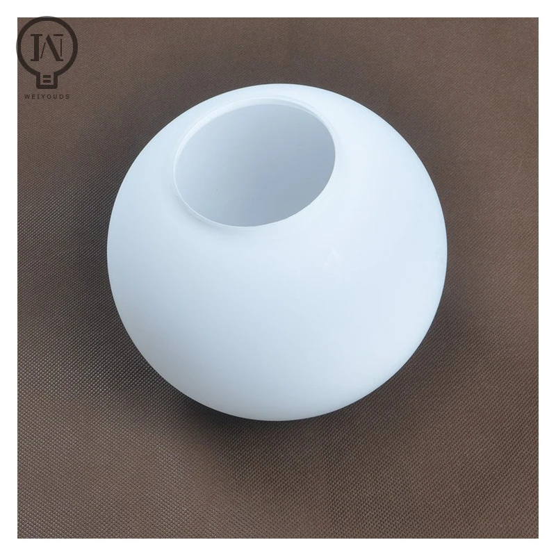 White Glass Lamp Shade, Milky Globe Lampshades Fitting Lamp, D10cm D12cm D15cm D20cm D25cm Round Light Cover, Pantalla Lampara