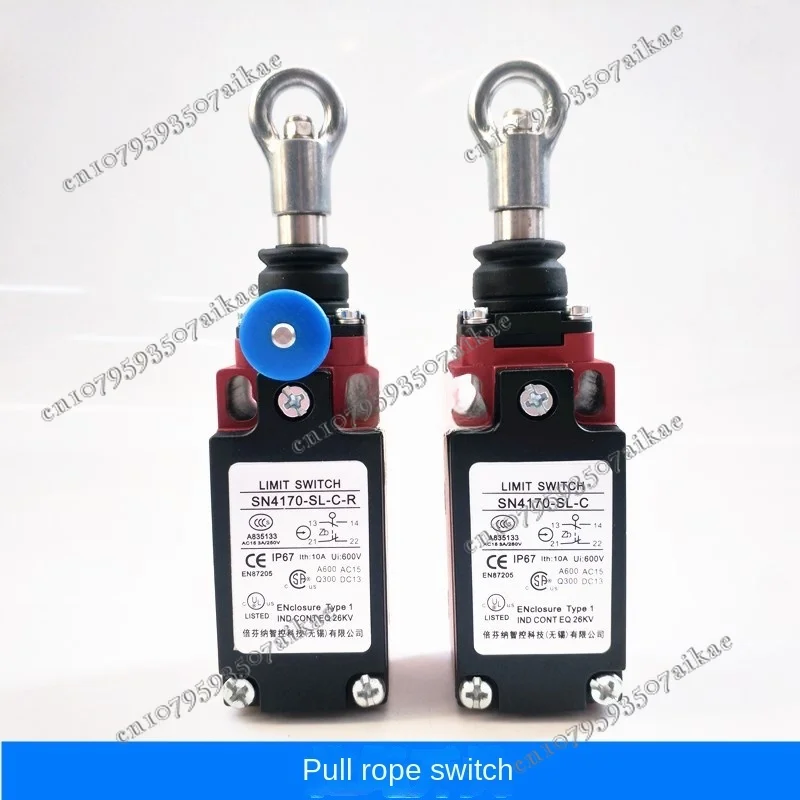 Pull Rope Switch SN2170/SN4170/SN6170-SL-C-R Safety Emergency Stop, Pull Wire Travel Switch