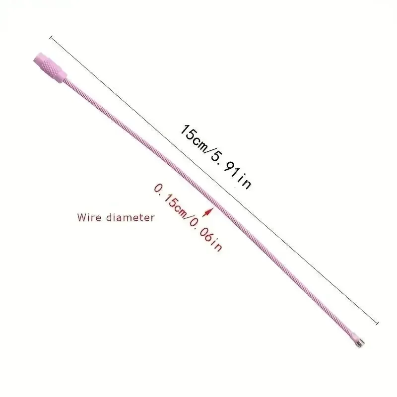 10 قطع من أسلاك الفولاذ المقاوم للصدأ الملونة، مشبك سلسلة مفاتيح متين وسهل التركيب، مثالي للسفر والاستخدام اليومي #6