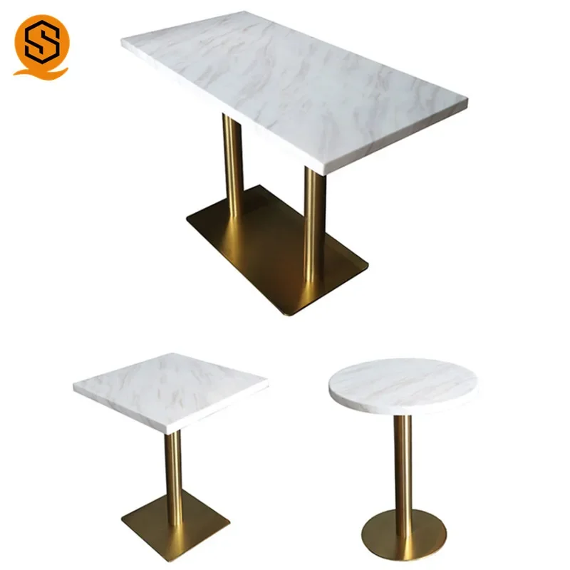 Customized Square Quartz Stone White Table Countert,dining Table Top,home Furniture Quartz Dining Table