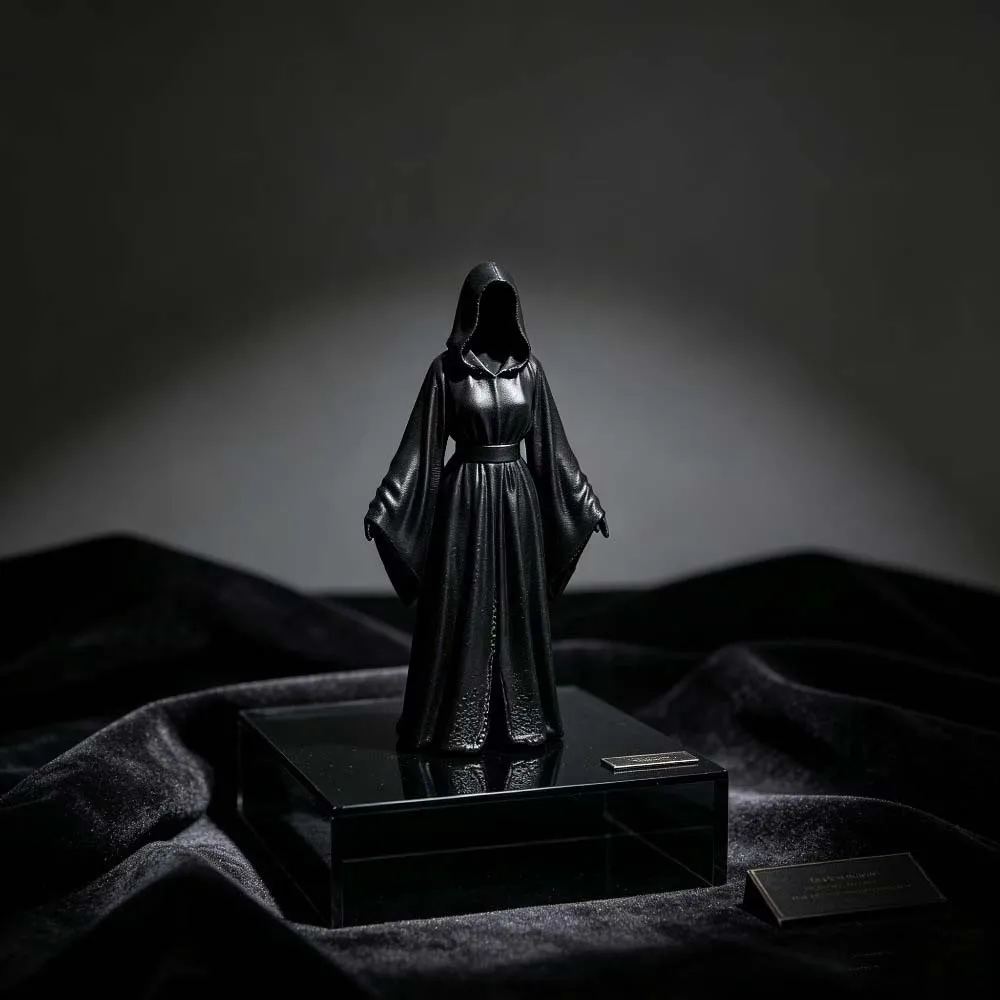3D Printed Halloween Grim Reaper Miniature Size Lightweight Durable Faceless Ghost Figurine Retro Style Eco Friendly PLA