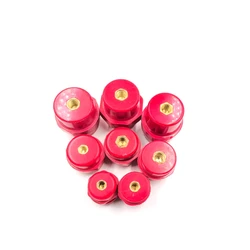 SM-25 SM-30 SM-35 5PCS Diameter 6mm 8MM Red Resin Enhanced Water Resistant Busbar Support Insulator