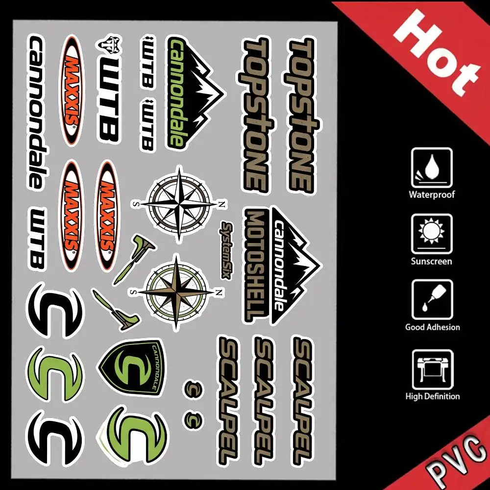 

For Cannondale High Visibility Reflective Waterproof Decal Scratch Hide Sticker Fit Car Motorcycle Helmet Refrigerator