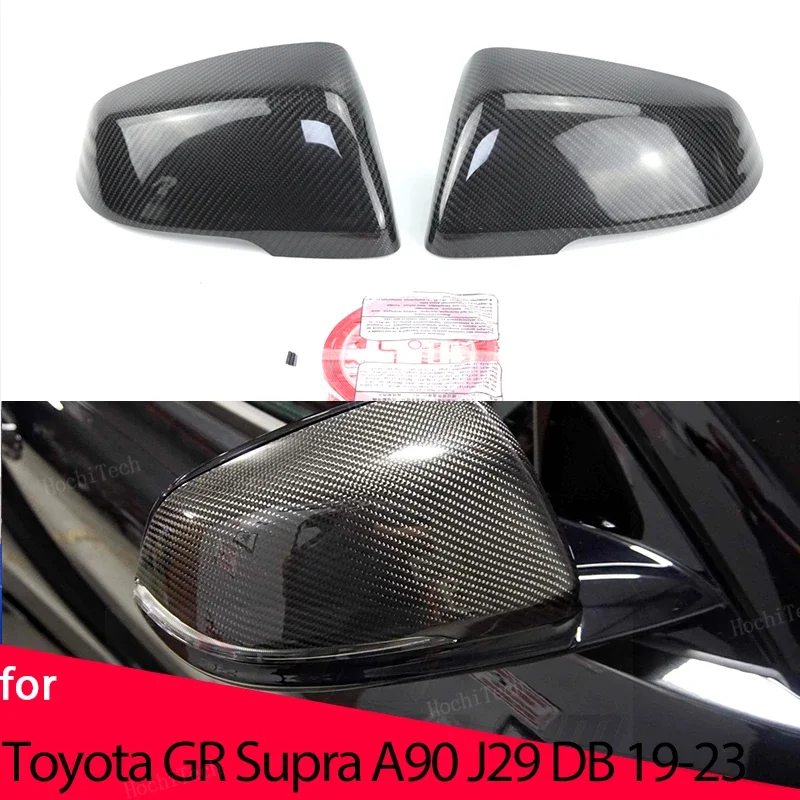 

Real Carbon Fiber Side Mirror cover Cap Sticker for Toyota GR Supra A90 J29 DB 2019 2020 2021 2022 2023 2024