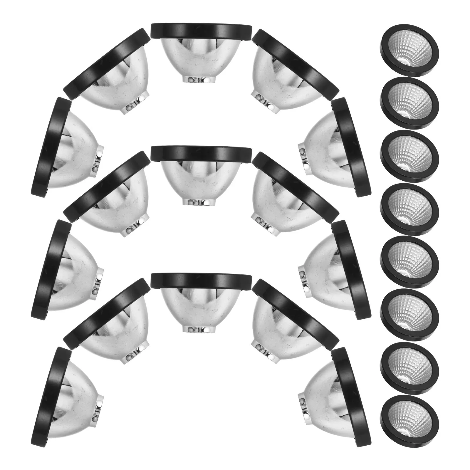 

50 шт. пластиковых сменных колпаков для солнечных светодиодных прожекторов, для встраиваемых трековых светильников, для декора сада, двора, патио