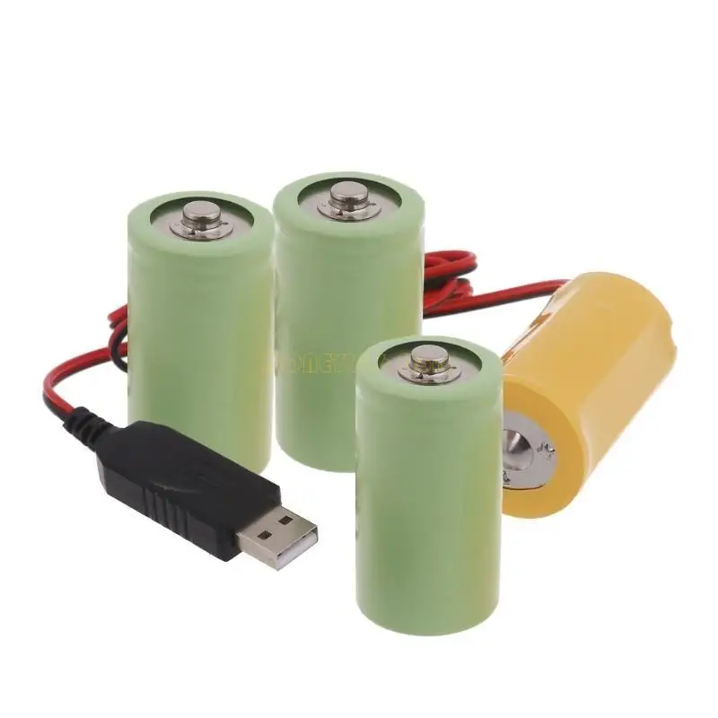 F62C LR20 D 배터리 제거기 USB 전원 케이블 코드 6V D 배터리 제거 라인