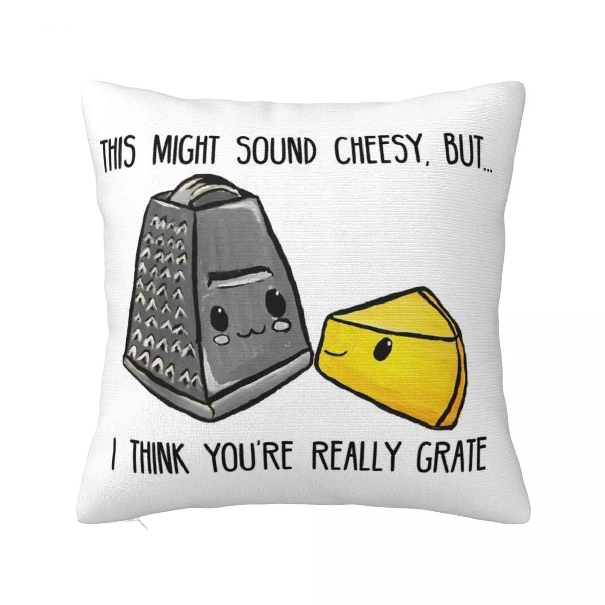 

This might sound cheesy - Food Pun Throw Pillow pillowcases for sofa cushions pillow cover luxury