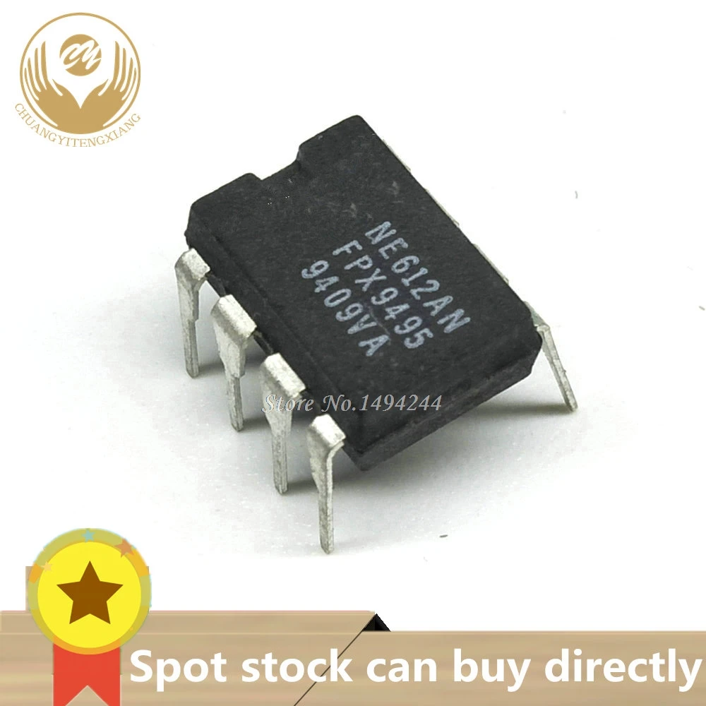 in stock NE612AN NE612A NE612 DIP8 Double balanced mixer and oscillator chip 5pcs/lot