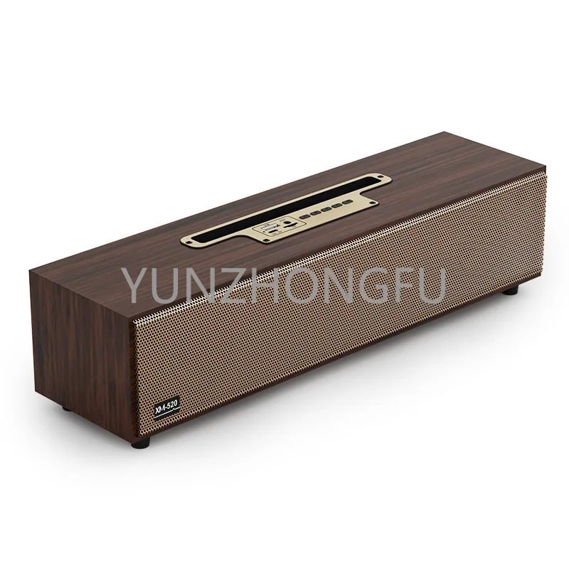 

New Xm520 Wooden Bluetooth Speakers Long Voice Bully Mobile Phone Stand Audio Computer Desktop Double Speaker Stereo