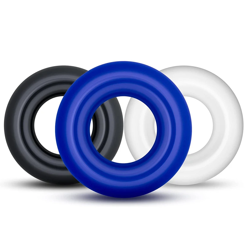 3pcs Male Penis Ring Cock Ring Delay Ejaculation Scrotal Binding Ball Stretcher Enlargement Silicone Cockring Sex Toys For Men