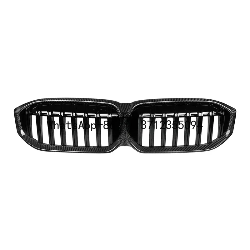 

Dry Carbon Fiber Single Slat Grille For BMW 3 Series G20 LCI 2023-IN Diamond Style Gloss Black Front Bumper Grille G20 Grille