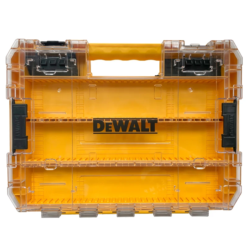 Dewalt-積み重ね可能なストレージツール,オリジナルの空のスラージケース,6つの仕切り,Tstakシステム,多機能ストレージ,取り外し可能な仕切り部品