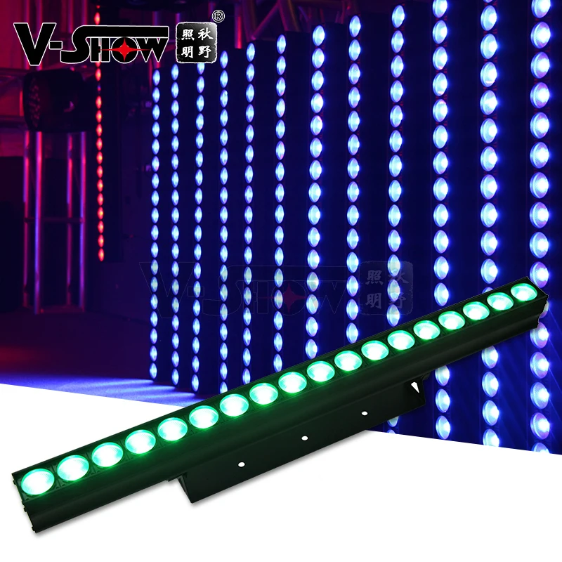 

VSHOW BX1806 Indoor DMX Control Christmas Wall Washer LED 18pcs 10W RGBW LED COB Performance Show Matrix Light