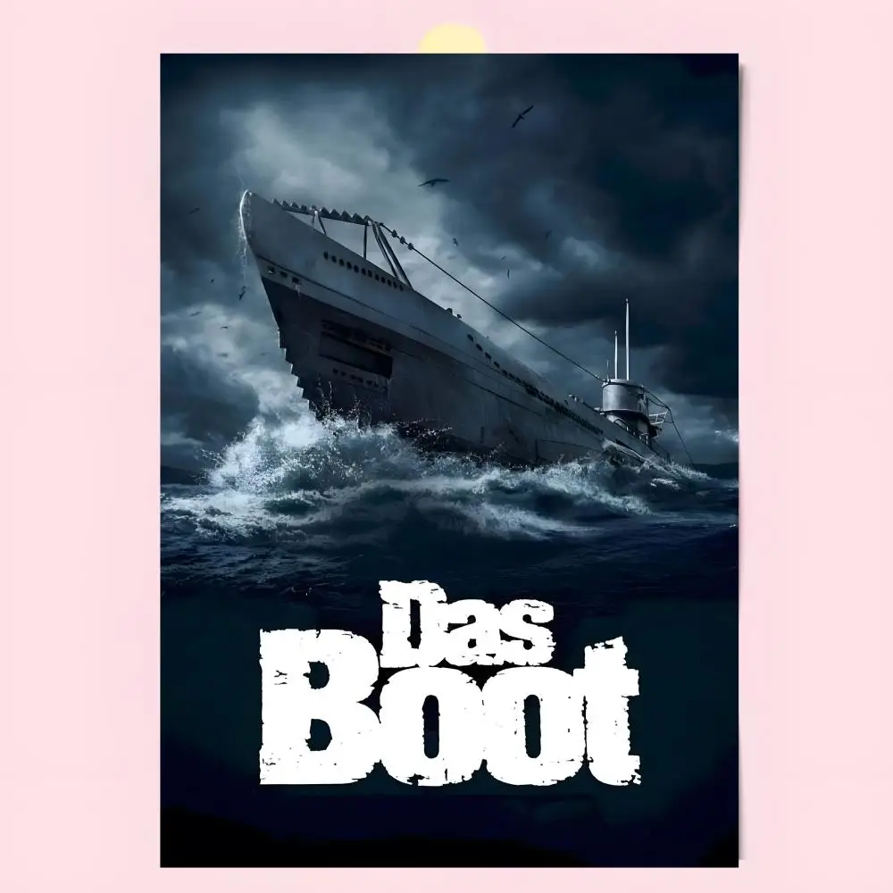 Submarine War Film D-Das Boot Poster Fashion Art Removable Wall Poster Home Accent for Bedroom & Dorm