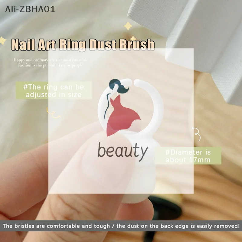 5/10Pcs 매니큐어 아트 젤 폴리쉬 제거 도구 링 네일 브러쉬 먼지 청소기 매니큐어 전문 섬세한 소프트 브러쉬