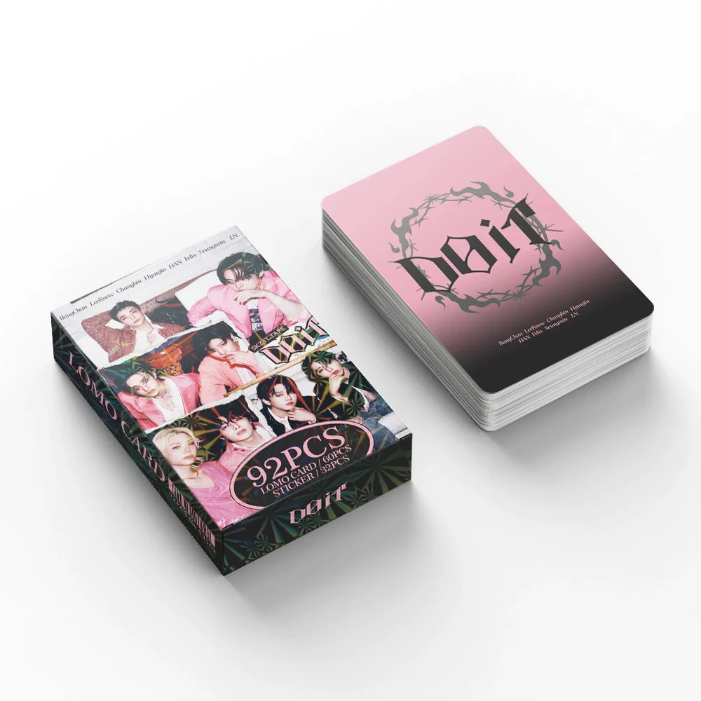 92PCS SKZ IT TAPE: DO IT New Album Photo Cards Set - Korean Idol Collectible LOMO Cards With Bonus Stickers