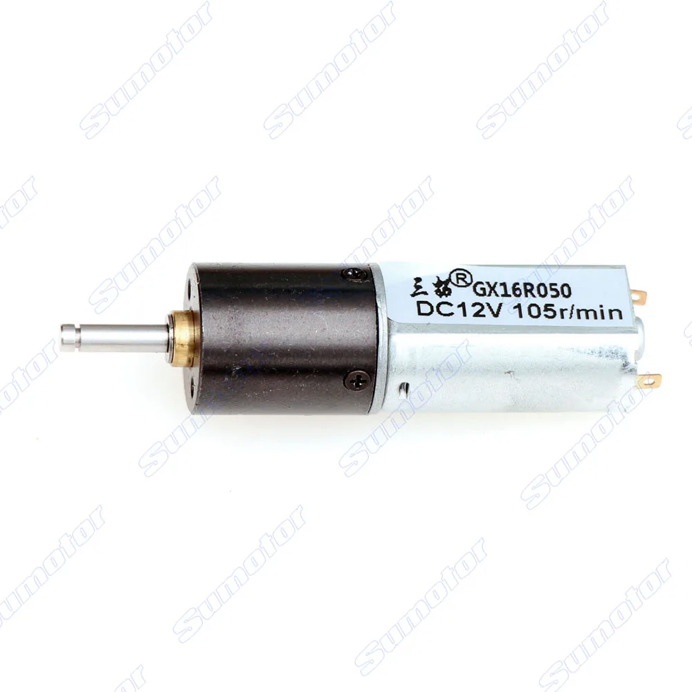 Imagem -03 - Pequeno Robô do Motor da Engrenagem Planetária Torque Alto Baixa Velocidade Motor Tubular Escovado Válvula do Fabricante de Leite dc Gx16 d = 16 mm 12v