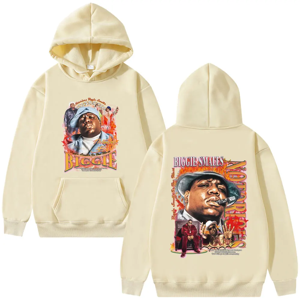 Rapper The Notorious Big Hoodie Biggie Smalls Graphic Hooded Sweatshirt Men's Women's Hip Hop Fashion Oversized Pullover Hoodies
