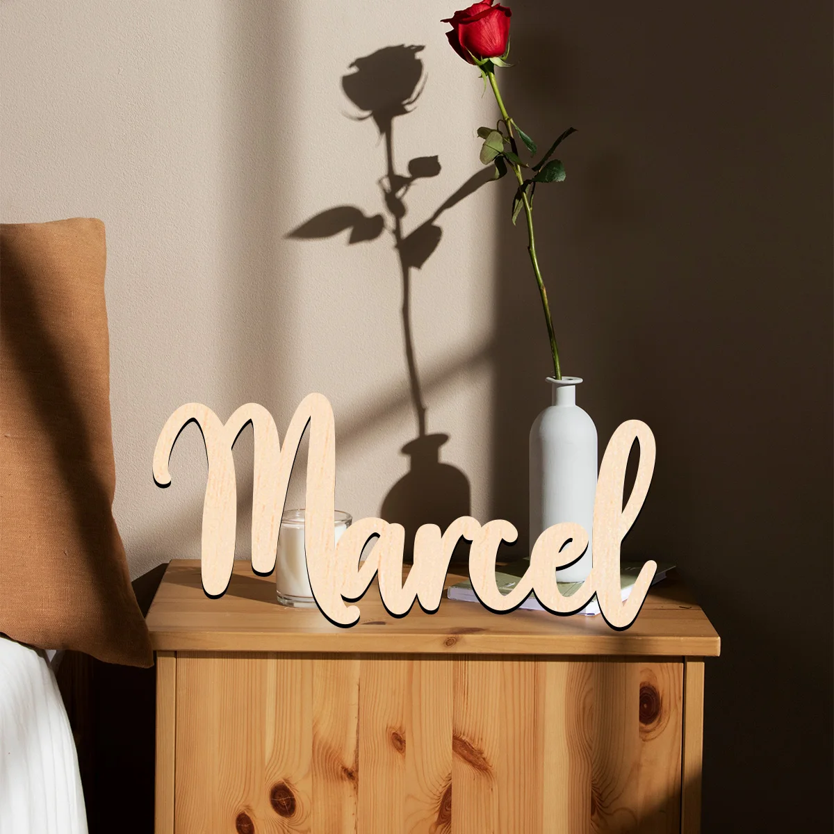 

1 pc lynden example Personalized Name Wood Material Wooden Plaque Charming Home &Holiday Decor for Front Porch, Yard