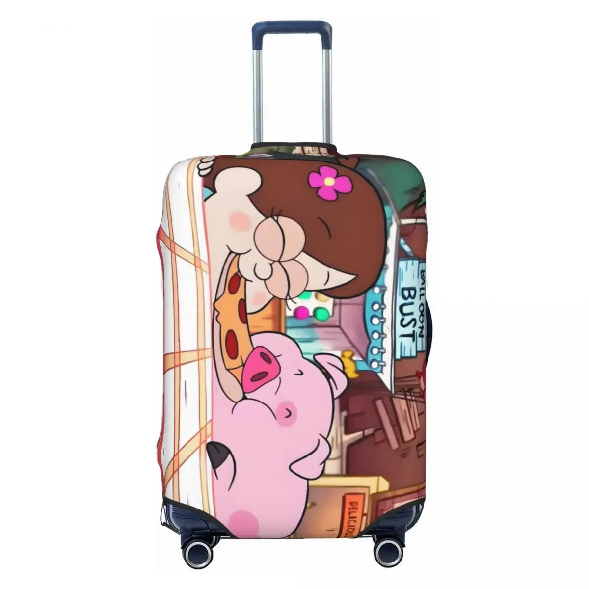 

Модный чехол для багажа на заказ Gravity Falls, моющийся чехол для багажа из мультфильма, замечательный город, дорожные чехлы для чемоданов