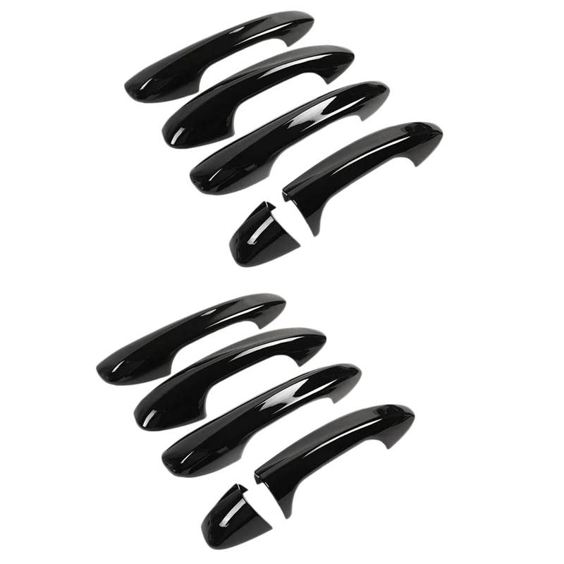 

8X Door Handle Cover Trim for Mercedes Benz C E GLC GLB A B GLE GLS CLA GLA Class W213 W205 X253 2016-2020 Black LHD