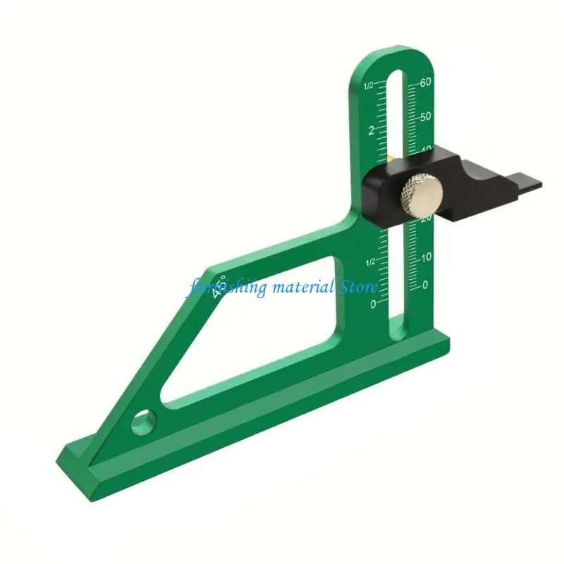 

Y5GD Woodworking Measurement Tool Inch Metric Scale Depth Measuring Ruler