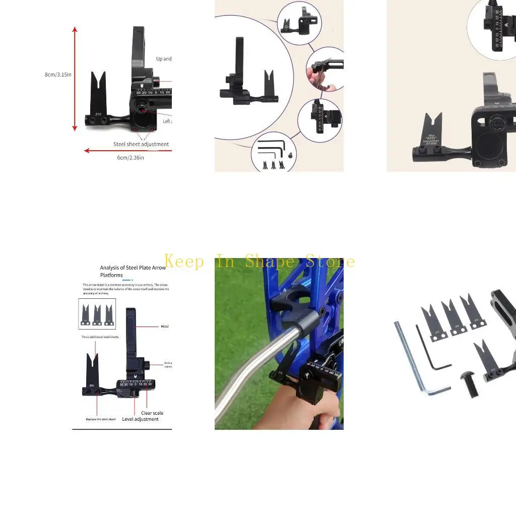 

U1JC 4-сторонние регулируемые блочные луки, крепежные винты для упора для стрел и стальные вставки для повышения точности