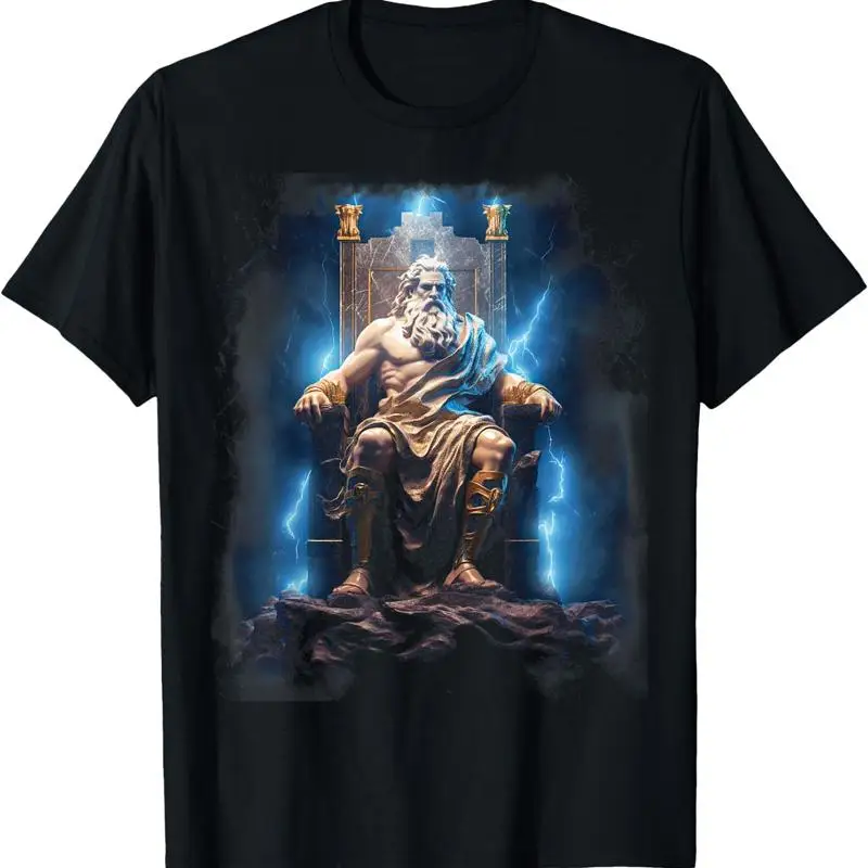 Zeus God of Thunder Greek Mythology Greek God T Shirt Gift Full Size S 4XL