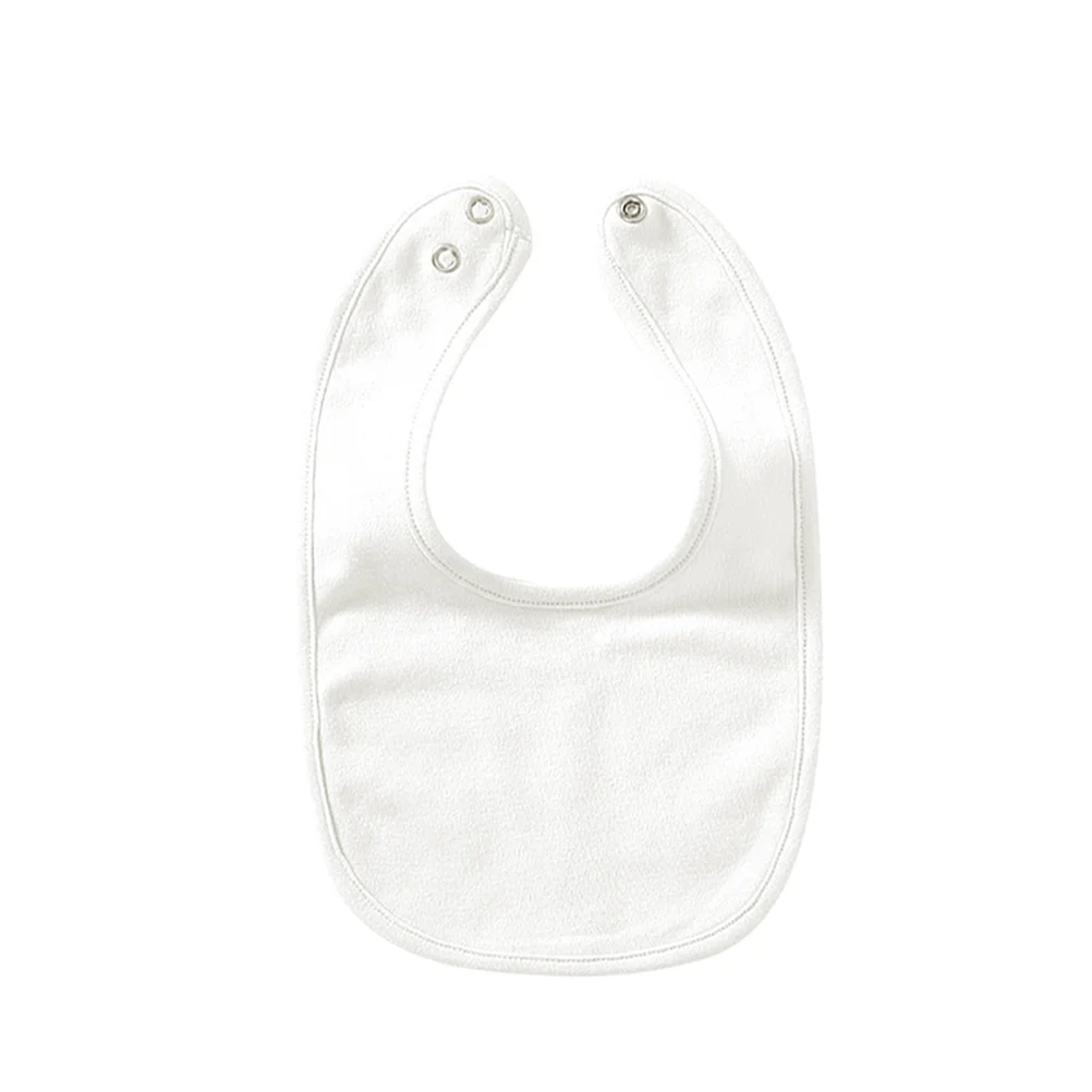 Bavoirs en pur coton à double couche avec boutons pression pour bébé, serviettes de salive, alimentation du nouveau-né, 5 pièces