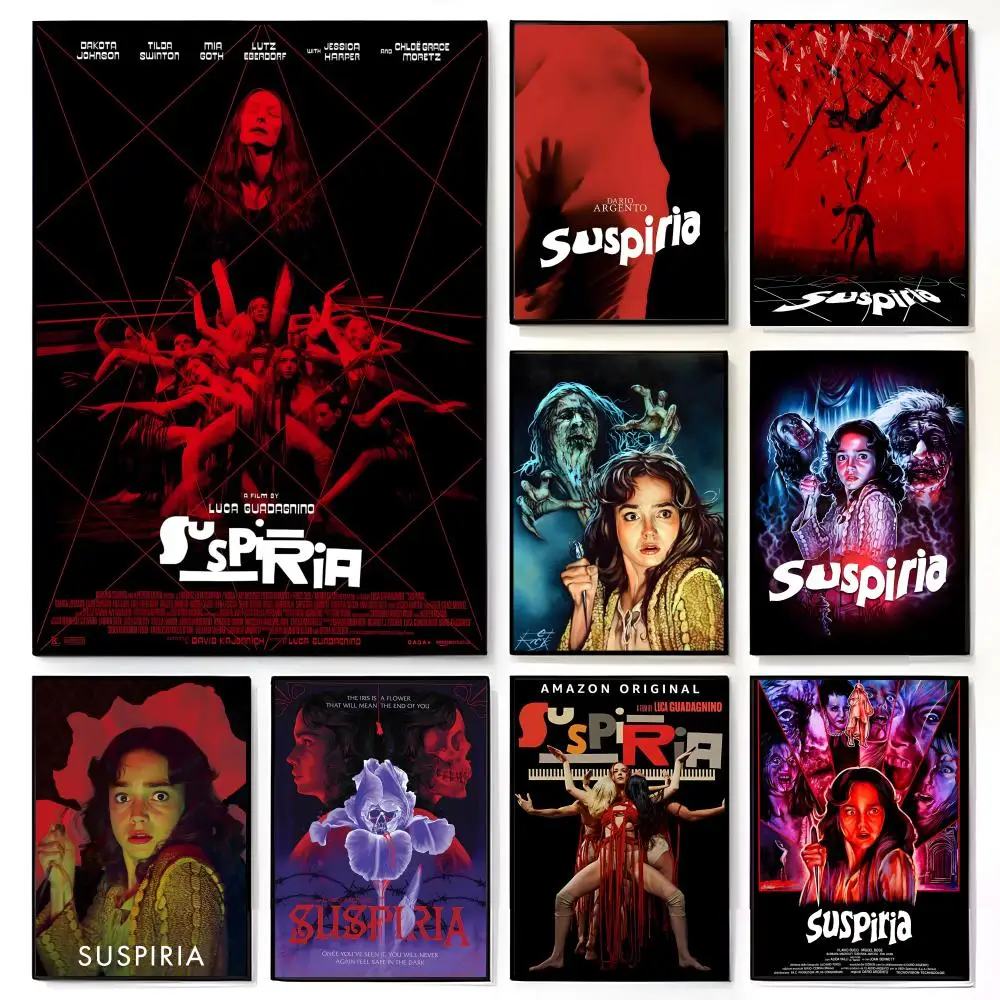 Film Suspiria Vintage Horror Poster Amerikanischer Film Wandbild Kinderzimmer Wanddekoration Druck