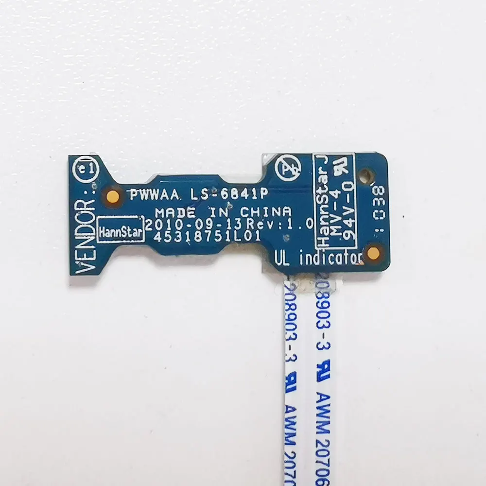 Voor Toshiba Satelliet C660 C665 C660d C665d Laptop Power Knop Board Met Kabelschakelaar Reparatie Accessoires Pwwa LS-6841P