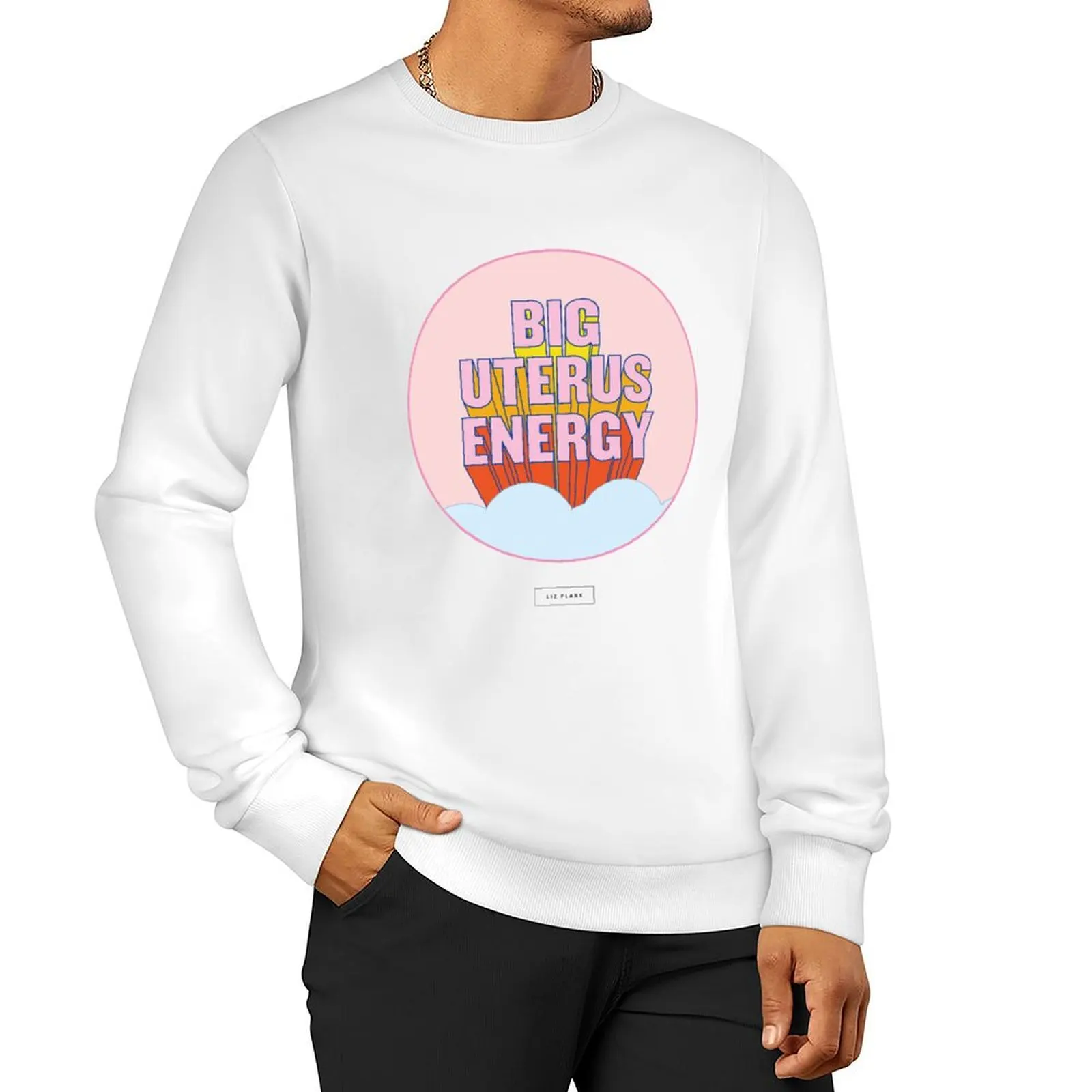 

BIG UTERUS ENERGY (uterus optional) Sweatshirt korean autumn clothes hooded sweatshirts