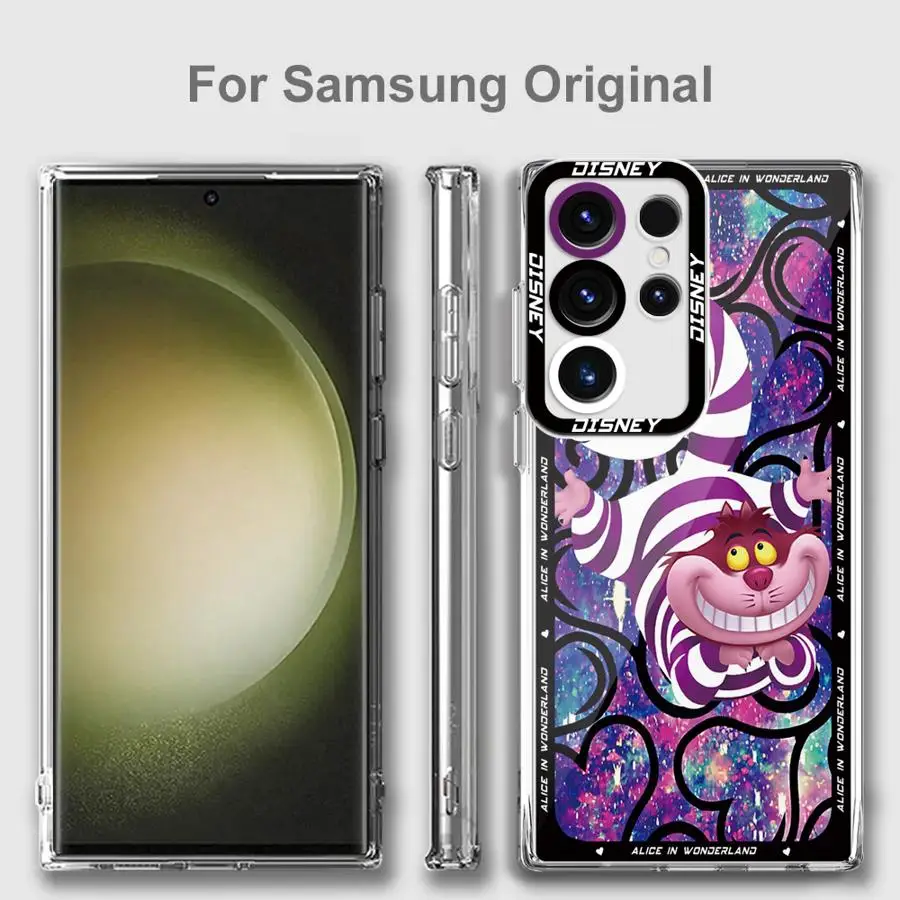 Cheshire Cat Alice In Wonderland Phone Case for Samsung Galaxy S24 Ultra S23 FE S22 S23 S20 Plus S21 S20 FE Note 20 Plus Cover image 4