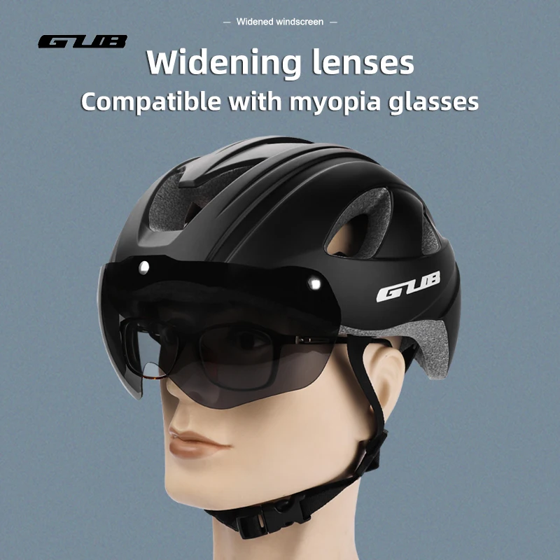 GUB K90 Plus Men Women Cycling Helmet With Taillight & Magnetic Goggles MTB Road Bike Bicycle Motorcycle Riding Safety Cap Hat