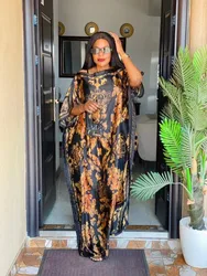 Dress Length:130cm Bust:130cm New Fashion dresses Bazin Print Dashiki Women Long Blouse Yomadou Color Pattern oversize