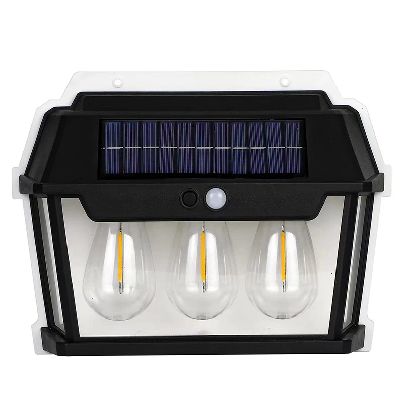 

LED Solar Light Waterproof Wall Lamp Motion Sensor Courtyard Garden Lighting Decoration Sunlight Solar Power Yard Tungsten Lamp