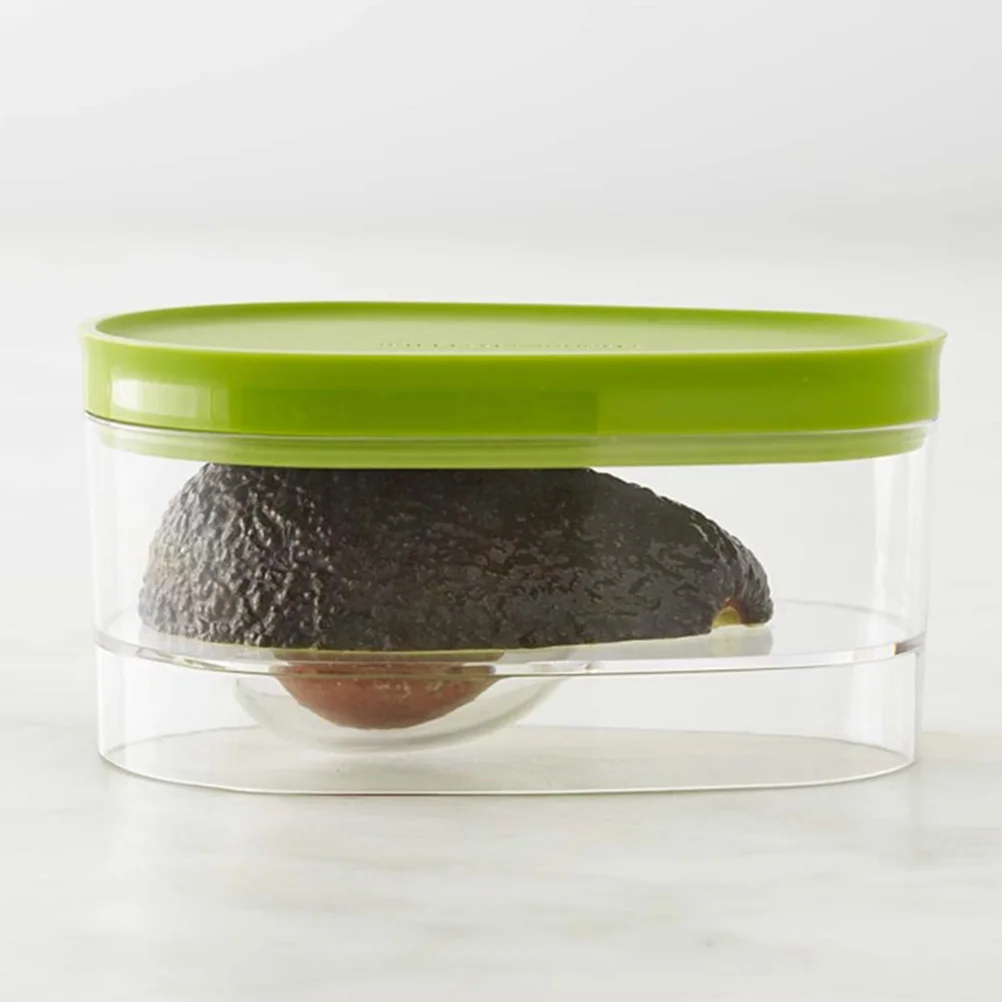 

2Pcs Avocado Transparent Containers Reusable Fruit Transparent Avocado Saver Storage PP Material Accessories