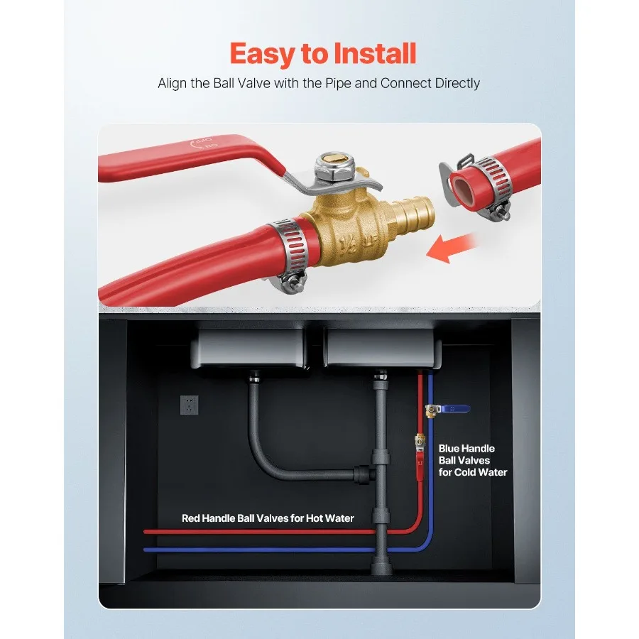 صمام كروي PEX 10 قطع 1 2 في صمام كروي نحاسي PEX صمام كروي نحاسي كامل المنفذ